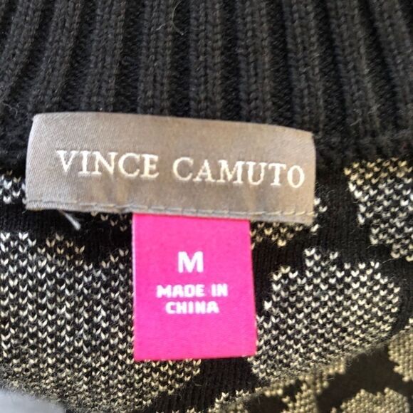 Vince Camuto Cardigan Open Front Animal Print, Med - Picture 4 of 8